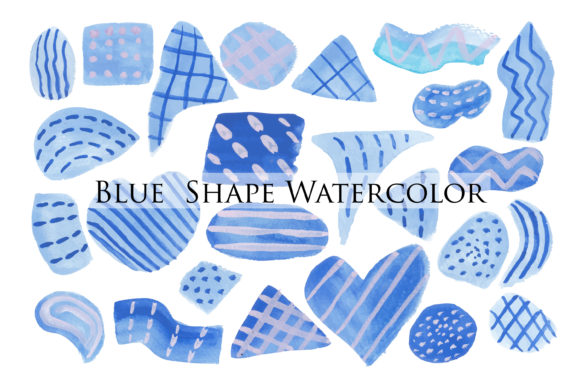 Blue Shape Watercolor: A Versatile Design Element for Modern Creatives