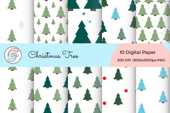 Christmas Paper Pattern Decorative Set
