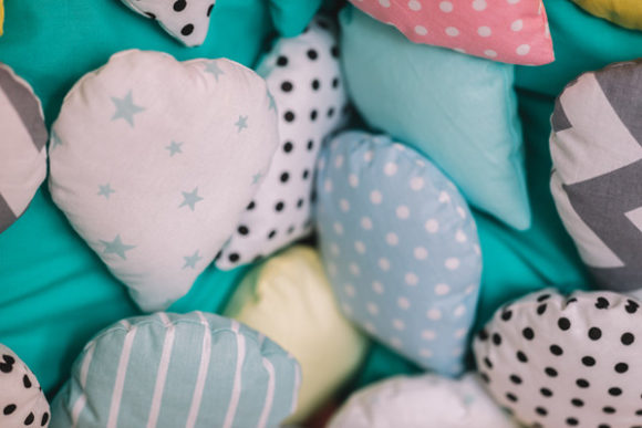 Colorful Decorative Pillows for Baby Bed