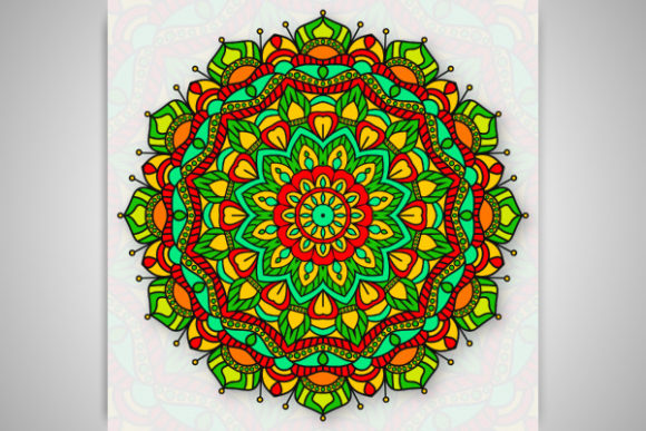 Decorative Colorful Mandala Design for Creative Projects