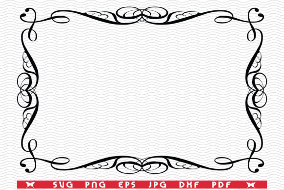 Decorative Frame, Black Silhouettes: A Versatile Tool for Creative and Professional Workflows