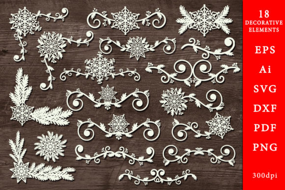 Decorative Winter Elements. SVG: A Practical Guide to Seasonal Digital Assets