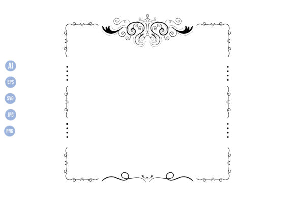 Frame Calligraphic Decorative Vintage