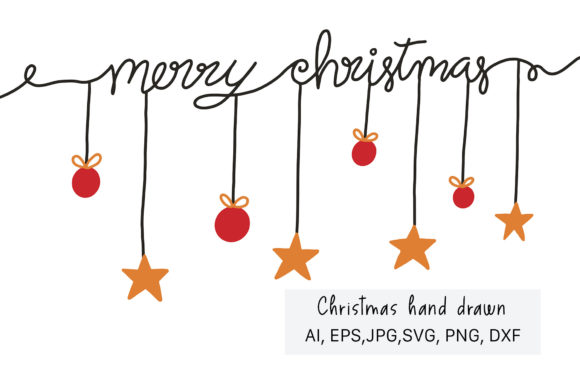 Hand Lettered Merry Christmas Font & Designs