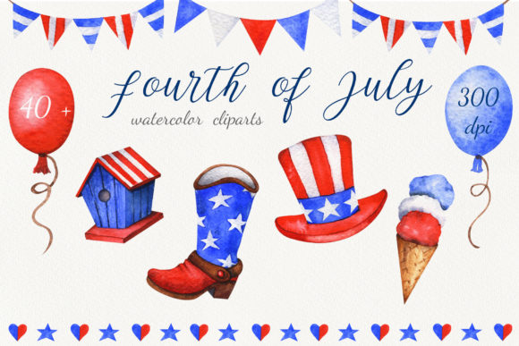 Independence Day Watercolor Set: A Creative Resource for Celebrating American Heritage