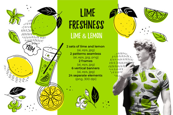 Lime Freshness. Lime and Lemon