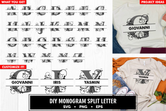 Monogram Decorative Split Letter a to Z: The Ultimate Solution for Custom Crafting Projects
